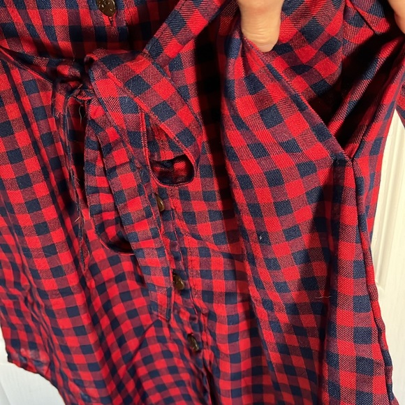 Sabina Shirtdress Red Gingham size womens Small - Picture 6 of 11